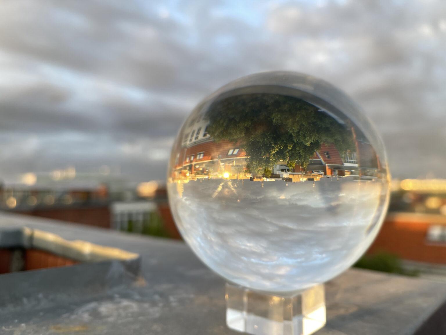 Glass ball as a change of perspective